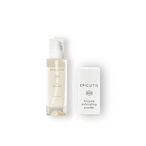 Epicutis Oil Cleanser and Enzyme Exfoliating Powder Set - White